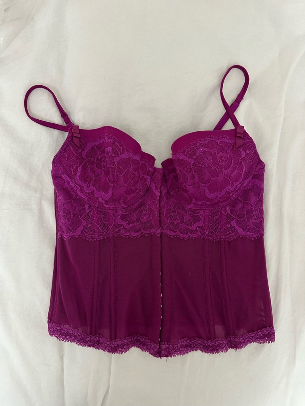 La SENZA Magenta Lace Bustier